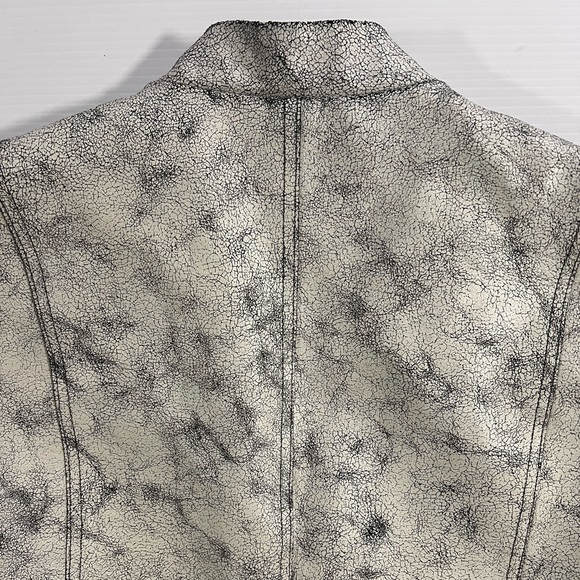Sandro Paris Cracked Leather Jacket - Picture 8 of 9